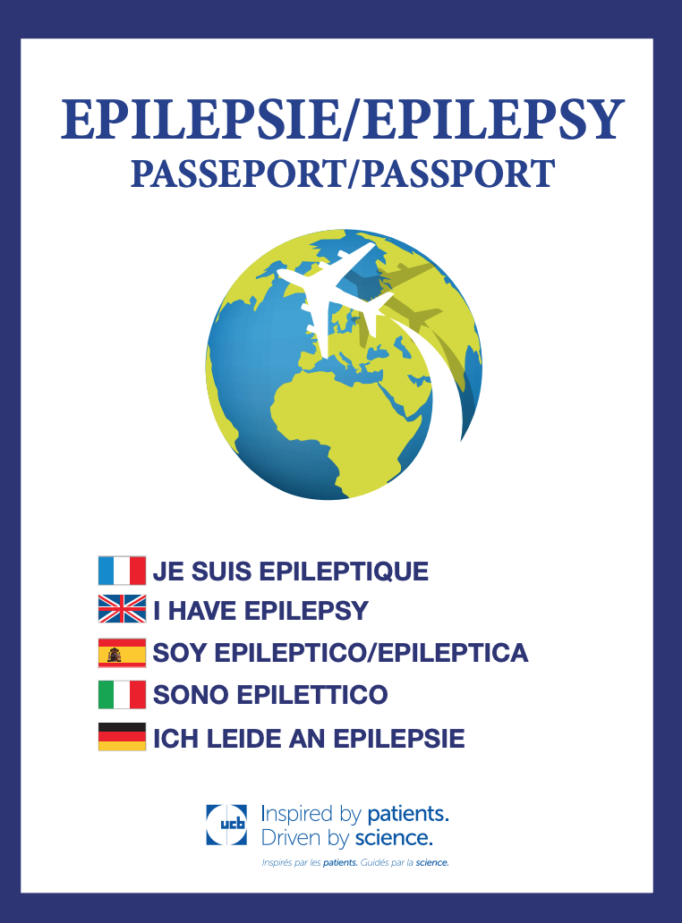 visuel du passeport épilepsie et sa carte d'identification