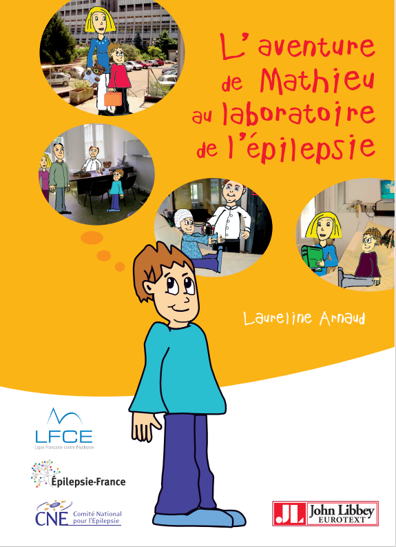 visuel de couverture du livre de l'aventure de Mathieu au laboratoire de l'épilepsie