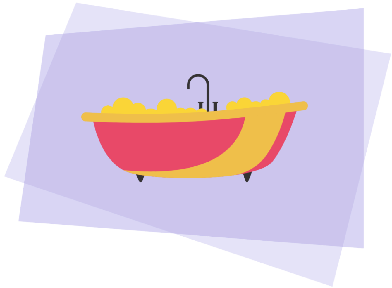 illustration bain douche