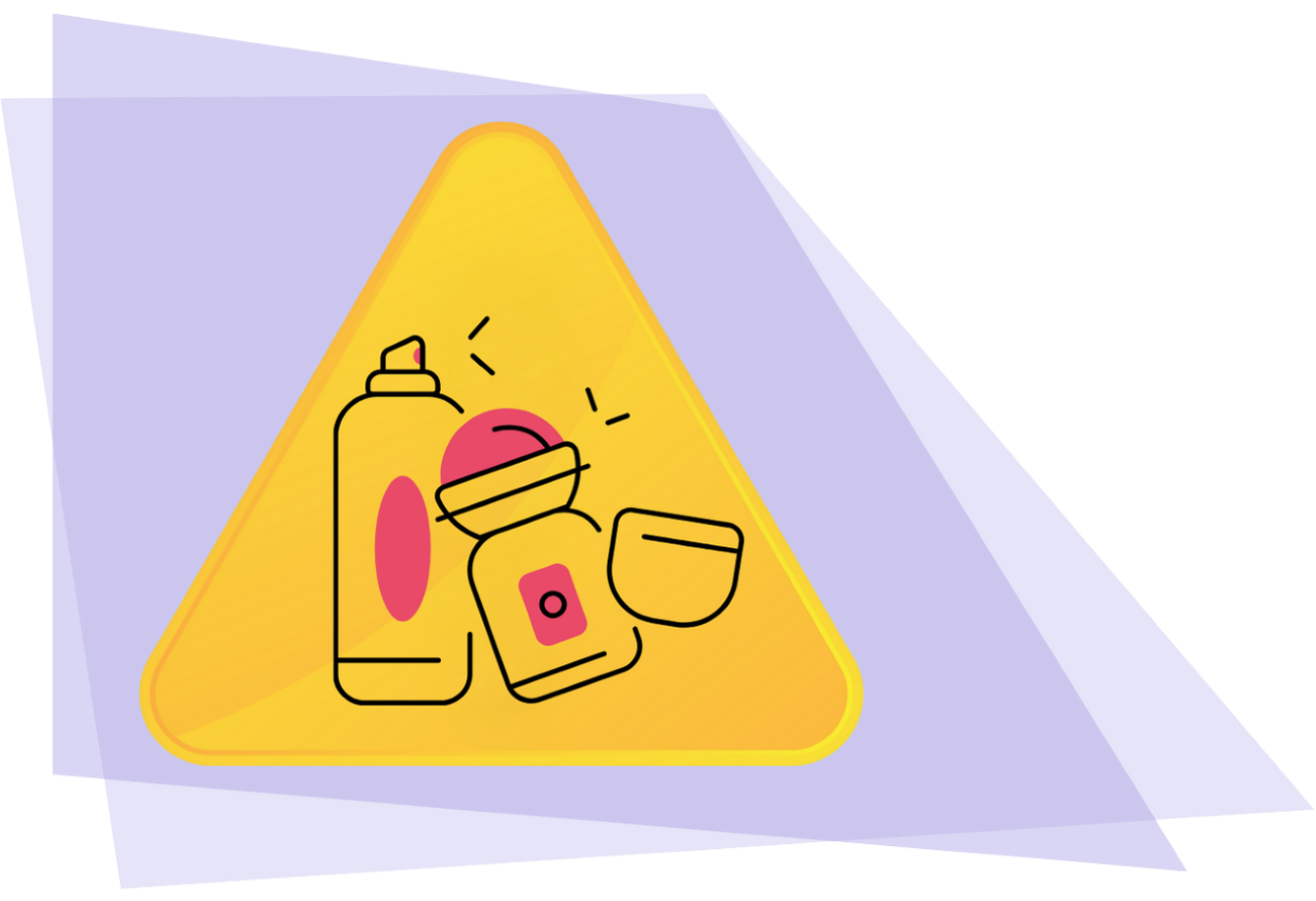 illustrations déodorants à éviter dans la maladie de Verneuil