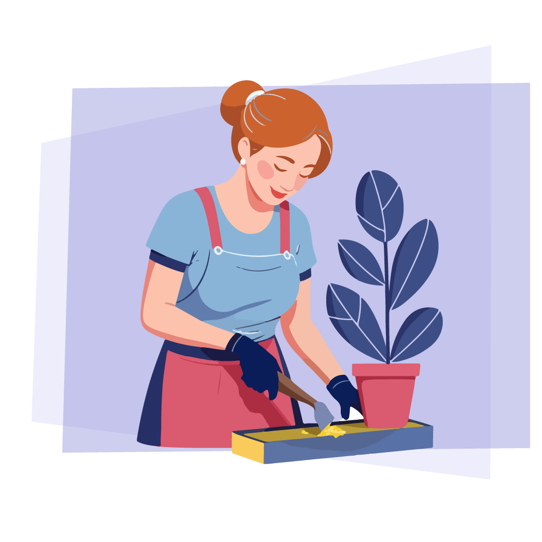 Illustration jardiner