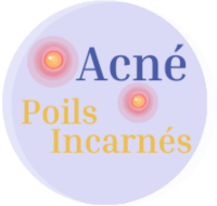 Illustration acné et poils incarnés