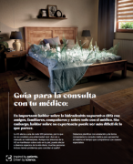 portada guia medico hidradenitis con cama y cristales rotos de fondo