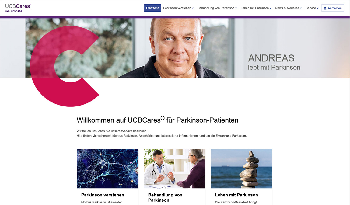 parkinson-webseite