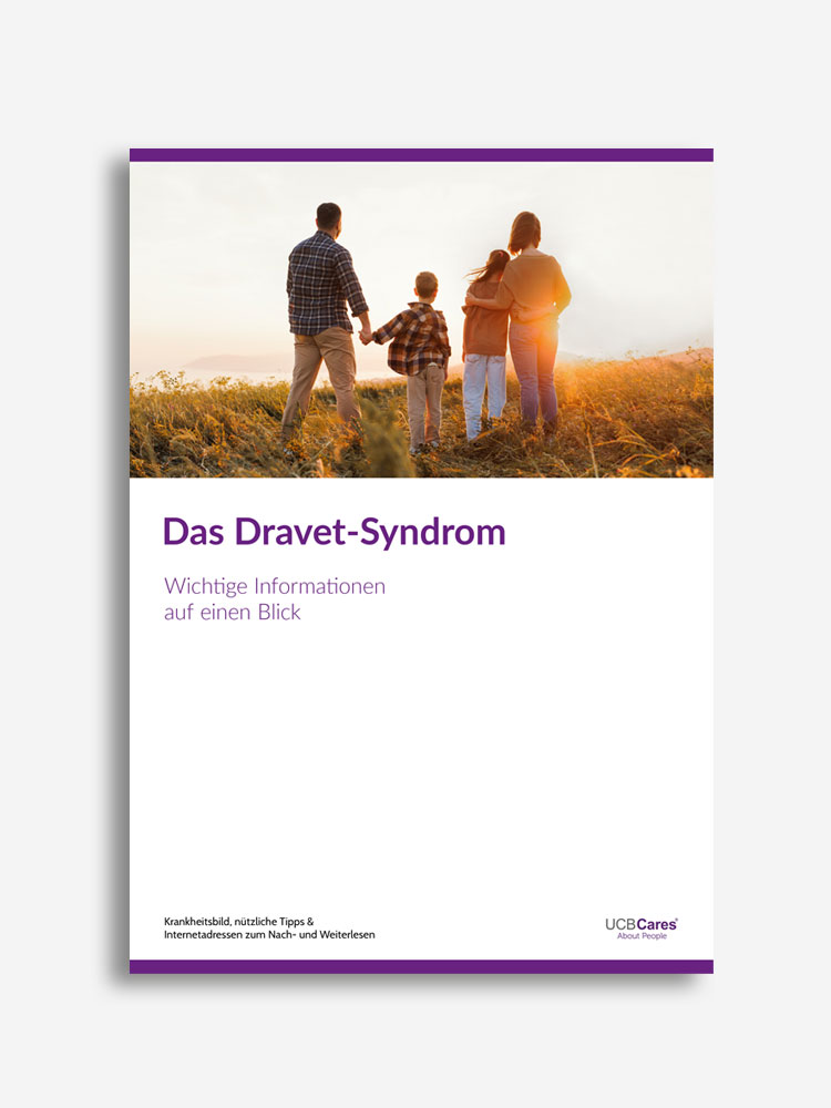 Ansicht der Titelseite der Broschüre Dravet-Syndrom