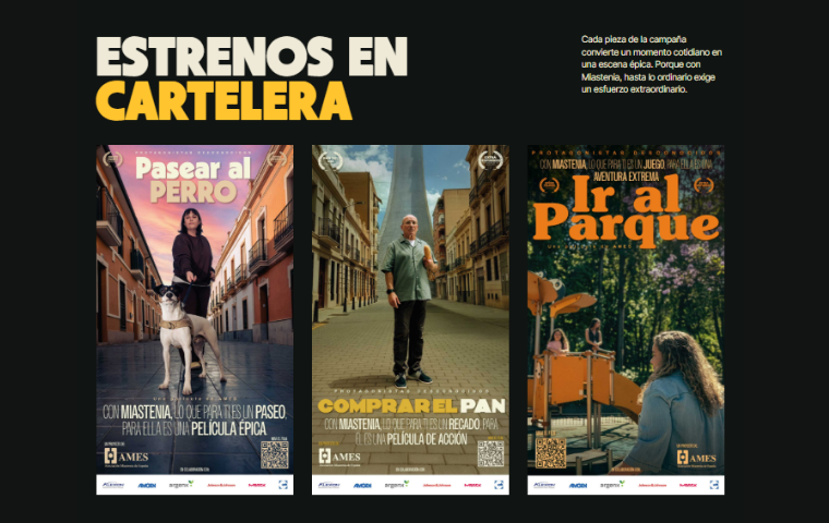 imagen de la campaña protagonistas desconocidos que imita a una cartelera de cine