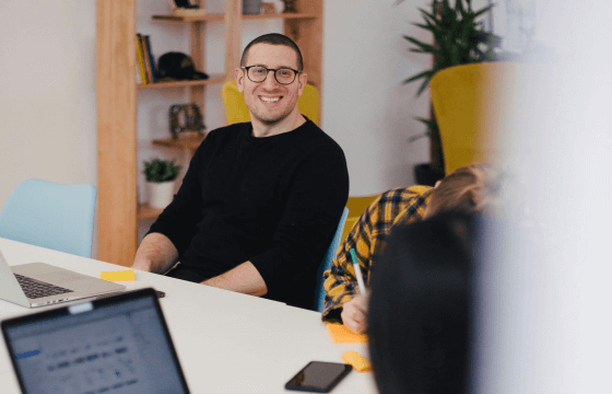 Young professional at his desk